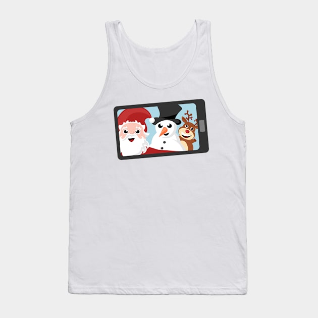 Santa Claus taking selfie Tank Top by SooperYela